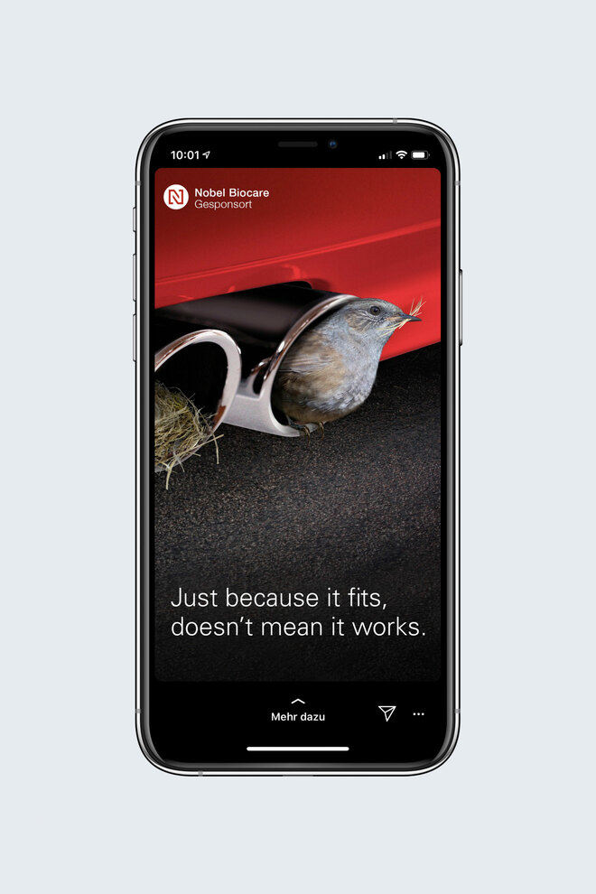 Werbekampagne F r Nobel Biocare FORB