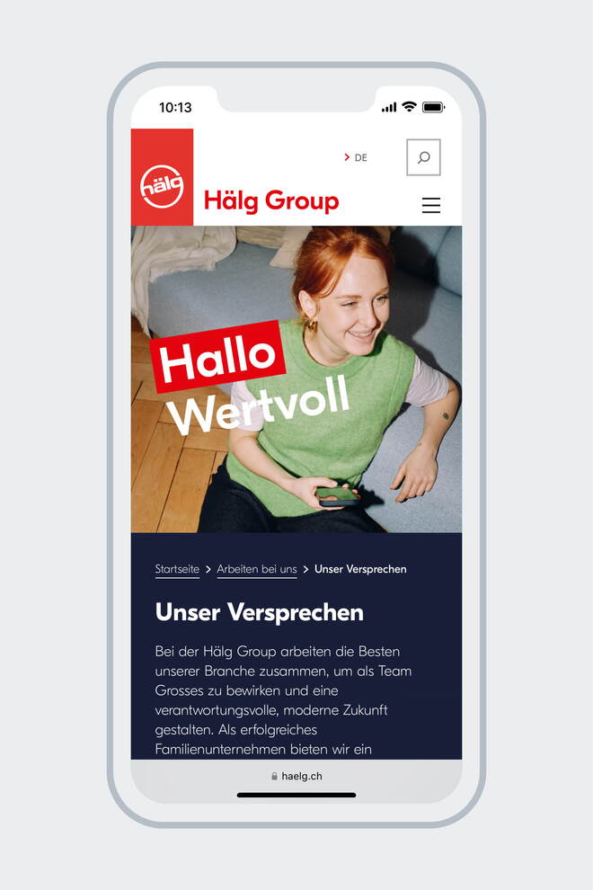 FORB Employer Branding Hallo Haelg Webseite