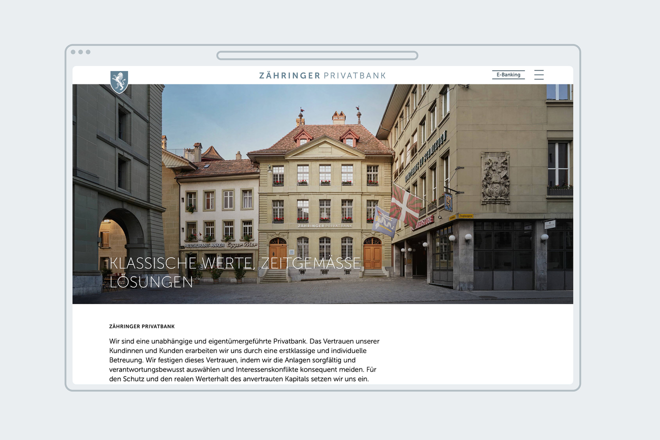FORB Zähringer Privatbank Webseite FORB Zähringer Privatbank Webseite