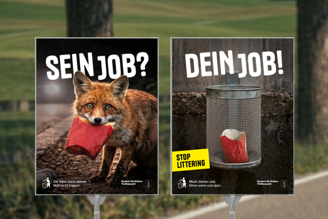 FORB Kampagne Tiefbauamt Kanton St.Gallen Plakat
