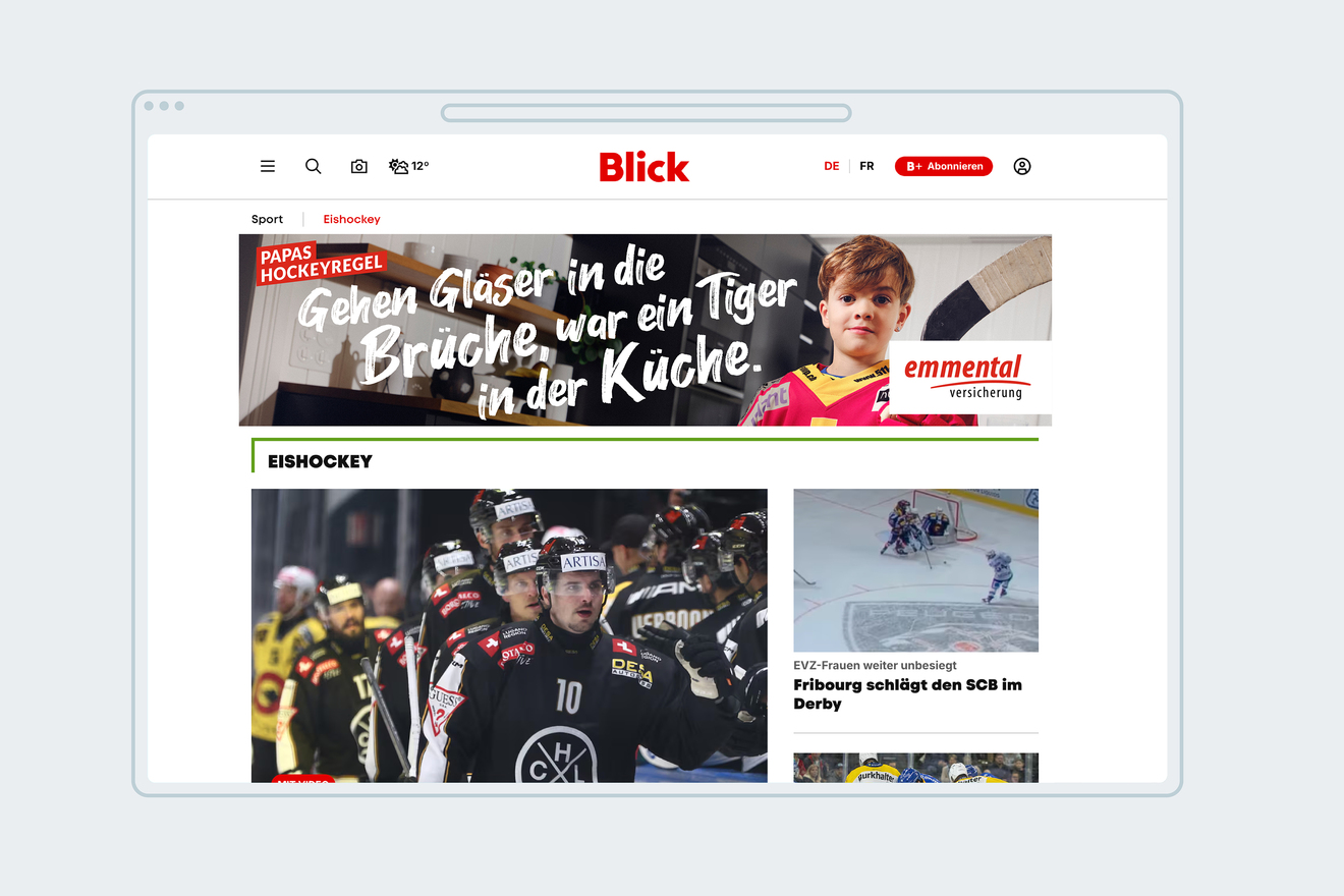 FORB Emmental Versicherung Werbung Online